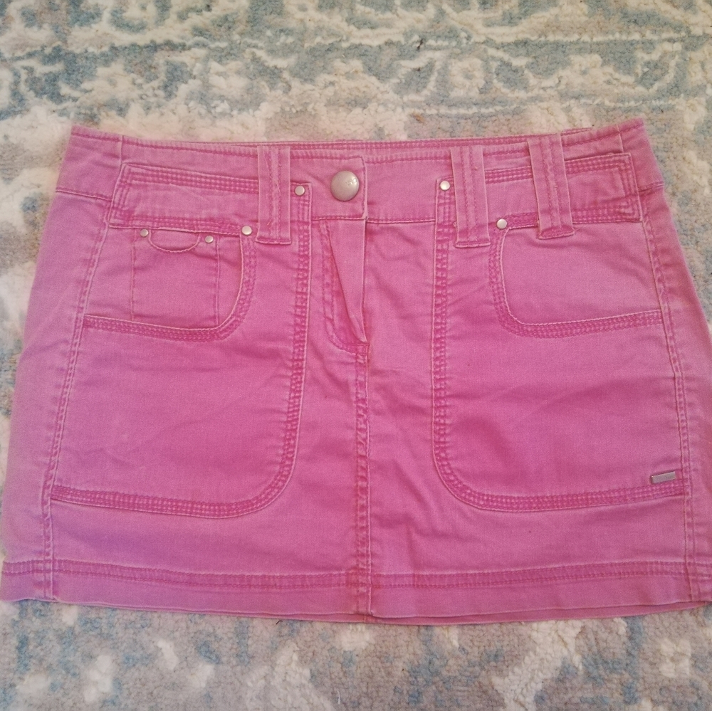 Pink Mango Mini Skirt